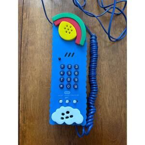 Vintage 90s Rainbow Soft Foam Telephone SoftPhone Canetti Memphis Style